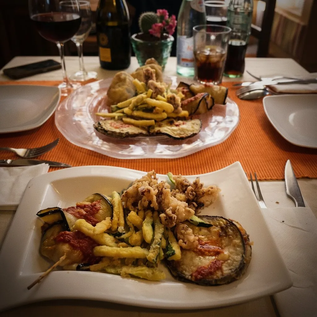 Platos de la casa servidos en mesa